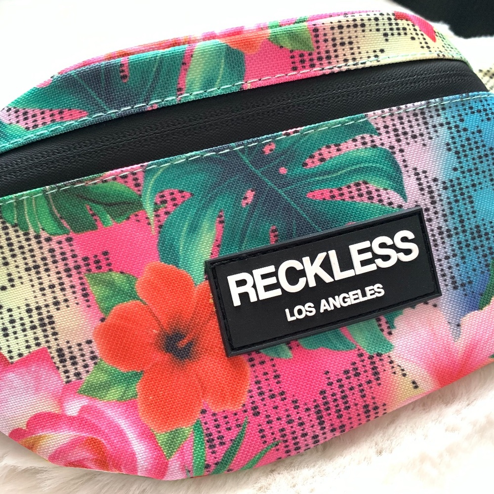 🍹🌴YOUNG & RECKLESS sublimated floral print pouch 🍹🌴